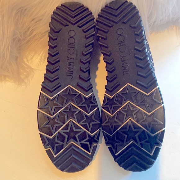 Jimmy Choo black sock sneakers with rhinestones. - Picture 4 of 4